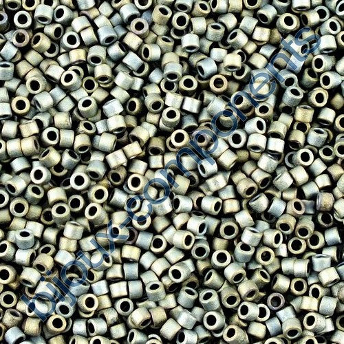 Miyuki DELICA Seed Beads Rocailles, Matte Metallic Silver Grey (# DB0307), Glass, Japan