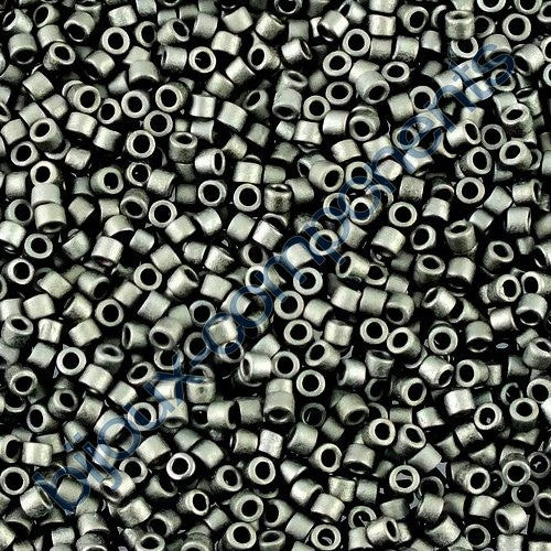 Miyuki DELICA Seed Beads Rocailles, Matte Black (# DB0310), Glass, Japan