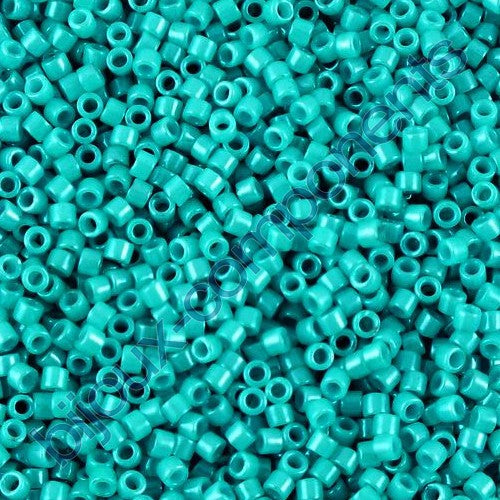 Miyuki DELICA Seed Beads Rocailles, Opaque Turquoise Green Dyed (# DB0658), Glass, Japan