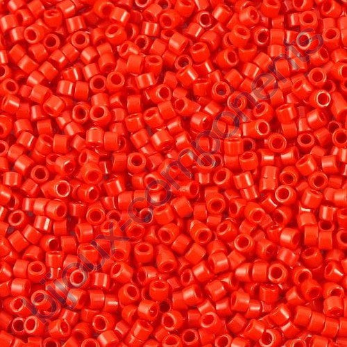 Miyuki DELICA Seed Beads Rocailles, Opaque Red (# DB0723), Glass, Japan