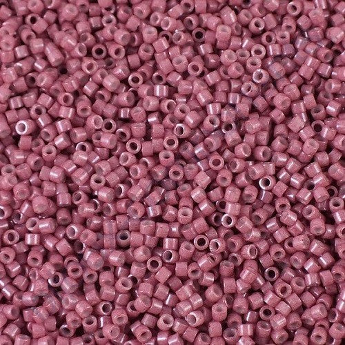 Miyuki DELICA Seed Beads Rocailles, Opaque Wine Dyed (# DB1376), Glass, Japan