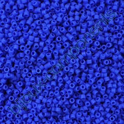 Miyuki DELICA Seed Beads Rocailles, Matte Opaque Cyan Blue (# DB1588), Glass, Japan