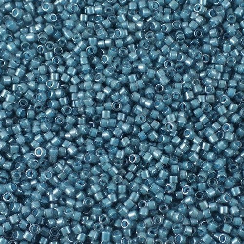 Miyuki DELICA Seed Beads Rocailles, Luminous Dask Blue (# DB2054), Glass, Japan