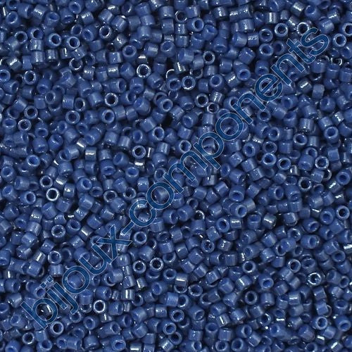 Miyuki DELICA Seed Beads Rocailles, Duracoat Matte Opaque Navy (# DB2143), Glass, Japan