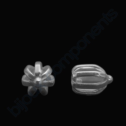 Threaded balloon Earring Stopper, approx. 6 mm, Sterling Silver 925