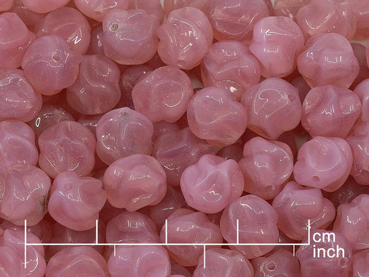 OUTLET 10 grams Yarn Ball Beads, Opal Pink (71010), Glass, Czech Republic