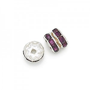 クリスタルロンデル、シルバーメタル、6mm、6個