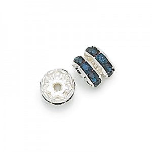 クリスタルロンデル、シルバーメタル、6mm、6個
