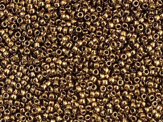 TOHO 圆形种子珠 Rocailles，青铜 (# B)，玻璃，日本