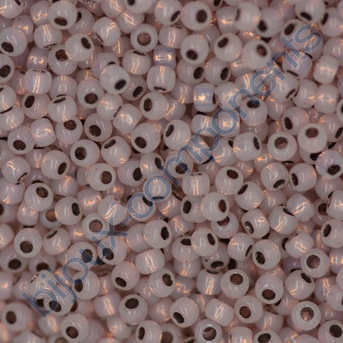 TOHO Round Seed Beads Rocailles, Copper Lined Allabaster (# 741), Glass, Japan