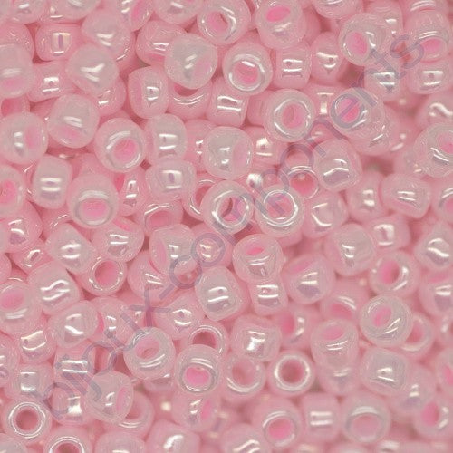 TOHO Round Seed Beads Rocailles, Ceylon Innocent Pink (# 145), Glass, Japan