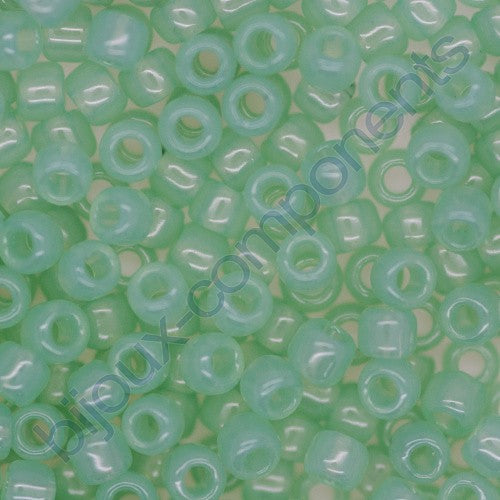 TOHO Round Seed Beads Rocailles, Ceylon Jade (# 156), Glass, Japan