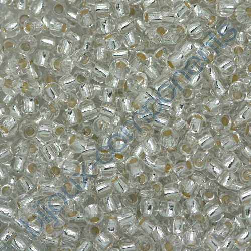 TOHO Round Seed Beads Rocailles, Glow in The Dark, Perm.Finish Silver Lined Crystal Blue Splash (), Glass, Japan