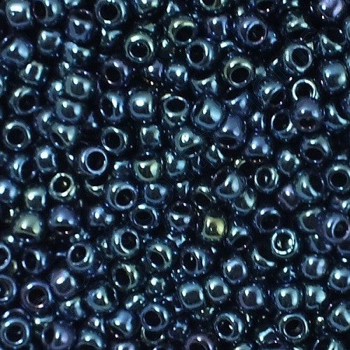 TOHO Round Seed Beads Rocailles, Metallic Iris Purple (# 85), Glass, Japan