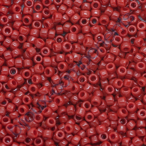 TOHO Round Seed Beads Rocailles, Opaque Pepper Red (# 45), Glass, Japan