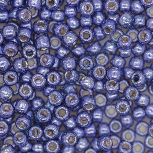 TOHO Round Seed Beads Rocailles, Permanent Finish Galvanized Polaris (# Pf567), Glass, Japan