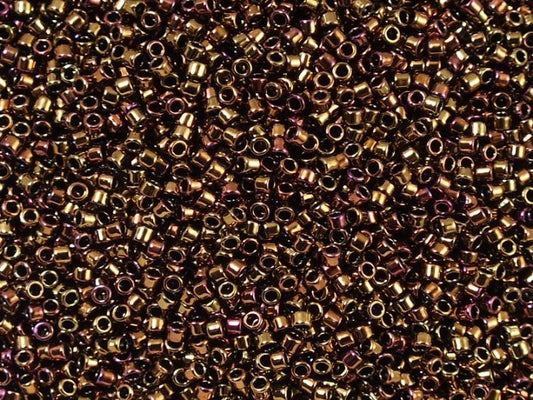 TOHO Treasure Seed Beads Rocailles, Higher Metallic Cinnamon Bronze (), Glass, Japan