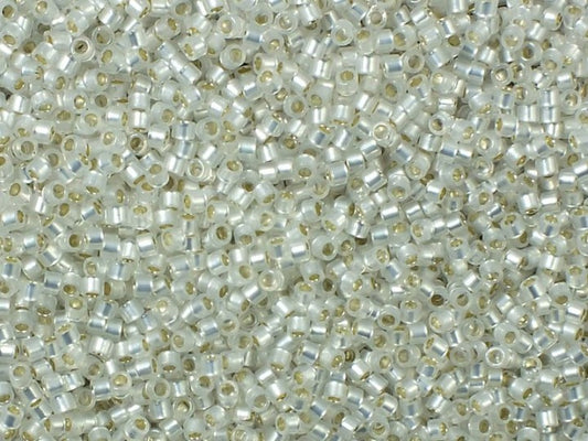 TOHO Treasure Seed Beads Rocailles, Silver Lined Milky White (), Glass, Japan