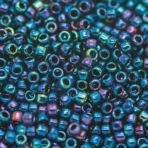 TOHO Round Seed Beads Rocailles, Higher Metallic Dragonfly (# 505), Glass, Japan