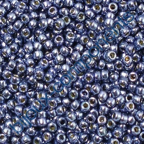 TOHO Round Seed Beads Rocailles, Permanent Finish Galvanized Polaris (# Pf567), Glass, Japan