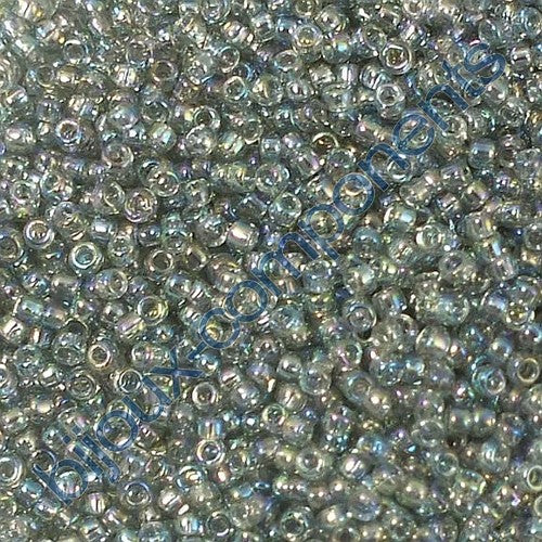 TOHO Round Seed Beads Rocailles, Trans Rainbow Black Diamond (# 176), Glass, Japan