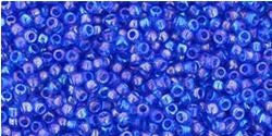 TOHO Round Seed Beads Rocailles, Trans Rainbow Sapphire (# 178), Glass, Japan