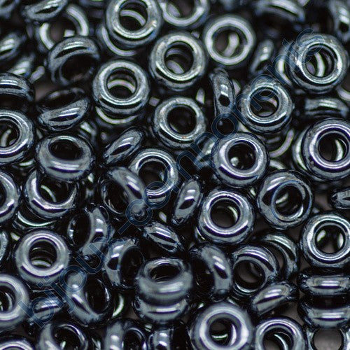 TOHO Demi Round Spacer Seed Beads Rocailles, Metallic Hematite (# 81 ...