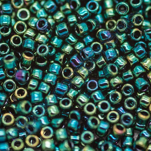 TOHO Round Seed Beads Rocailles, Higher Metallic June Bug (# 506), Glass, Japan