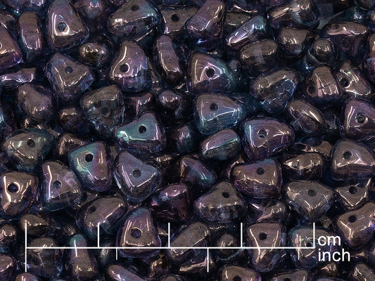 アウトレット 250g チェコガラスビーズ 5 x 7 mm クリスタルパープル (111-00026-05x07-00030-15726)