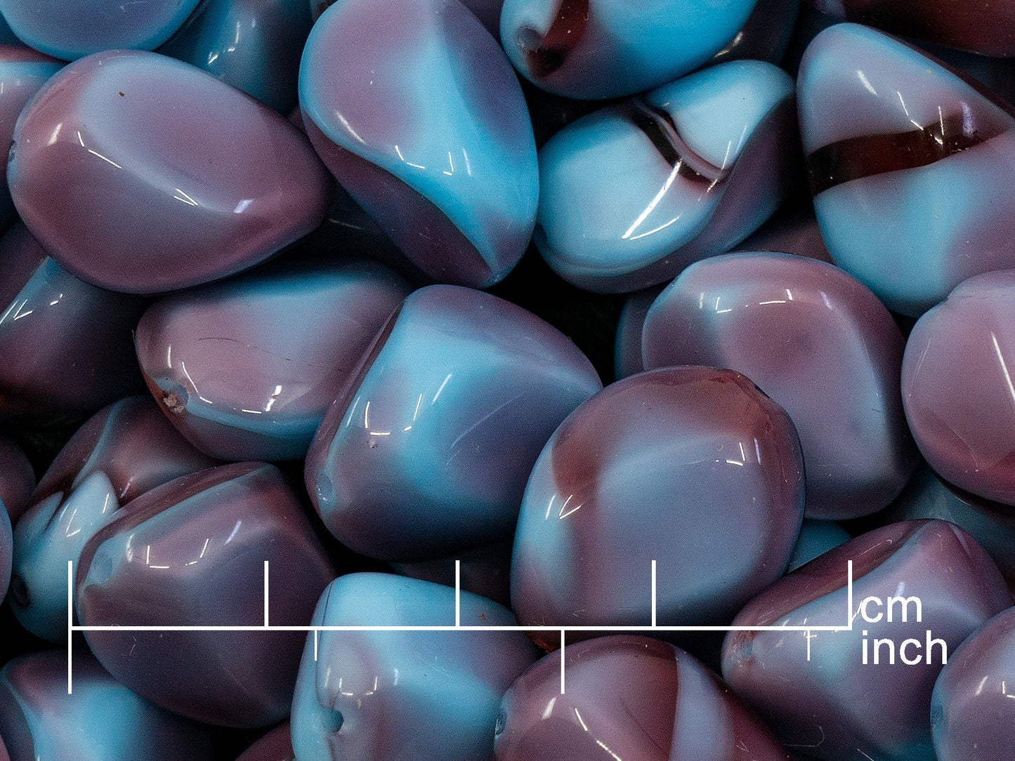 OUTLET 10 grams Stone-Like Pressed Bead, 18 x 14 mm, 67713 (67713), Glass, Czech Republic