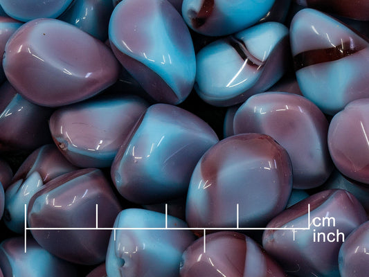 OUTLET 10 grams Stone-Like Pressed Bead, 18 x 14 mm, 67713 (67713), Glass, Czech Republic