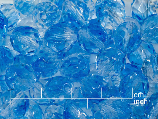 アウトレット 250g ファイアポリッシュラウンドファセットビーズ、10mm、30031 (151-19001-10x10-30031)