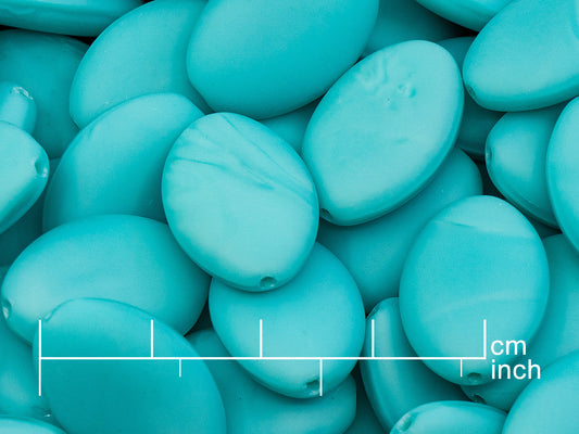OUTLET 10 grams Oval Beads, 20 x 14 mm, 54220 Matte (54220-84110), Glass, Czech Republic