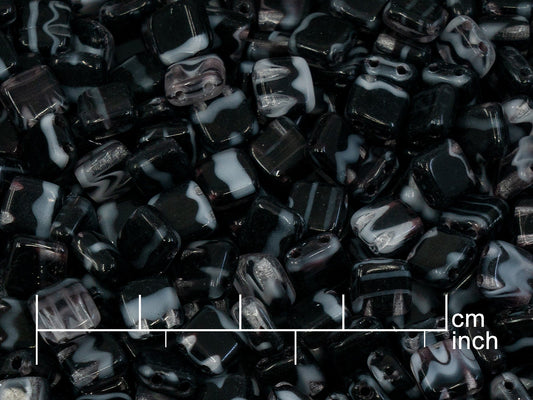 アウトレット 250g 2穴プレスタイルビーズ 6mm 28005 (111-30516-06x06-28005)