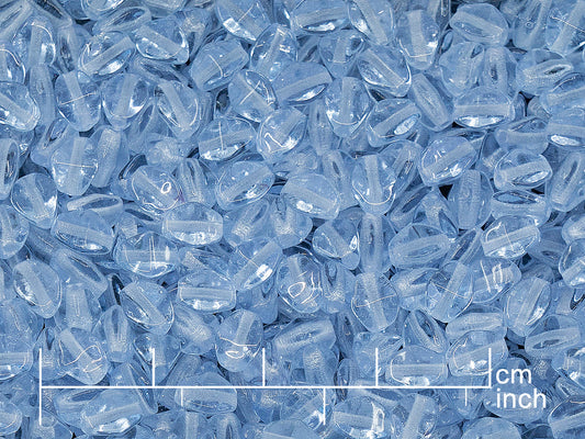 アウトレット 10グラム ピンチビーズ、5 x 5 mm、透明ライトアメジスト（20210）、ガラス、チェコ共和国