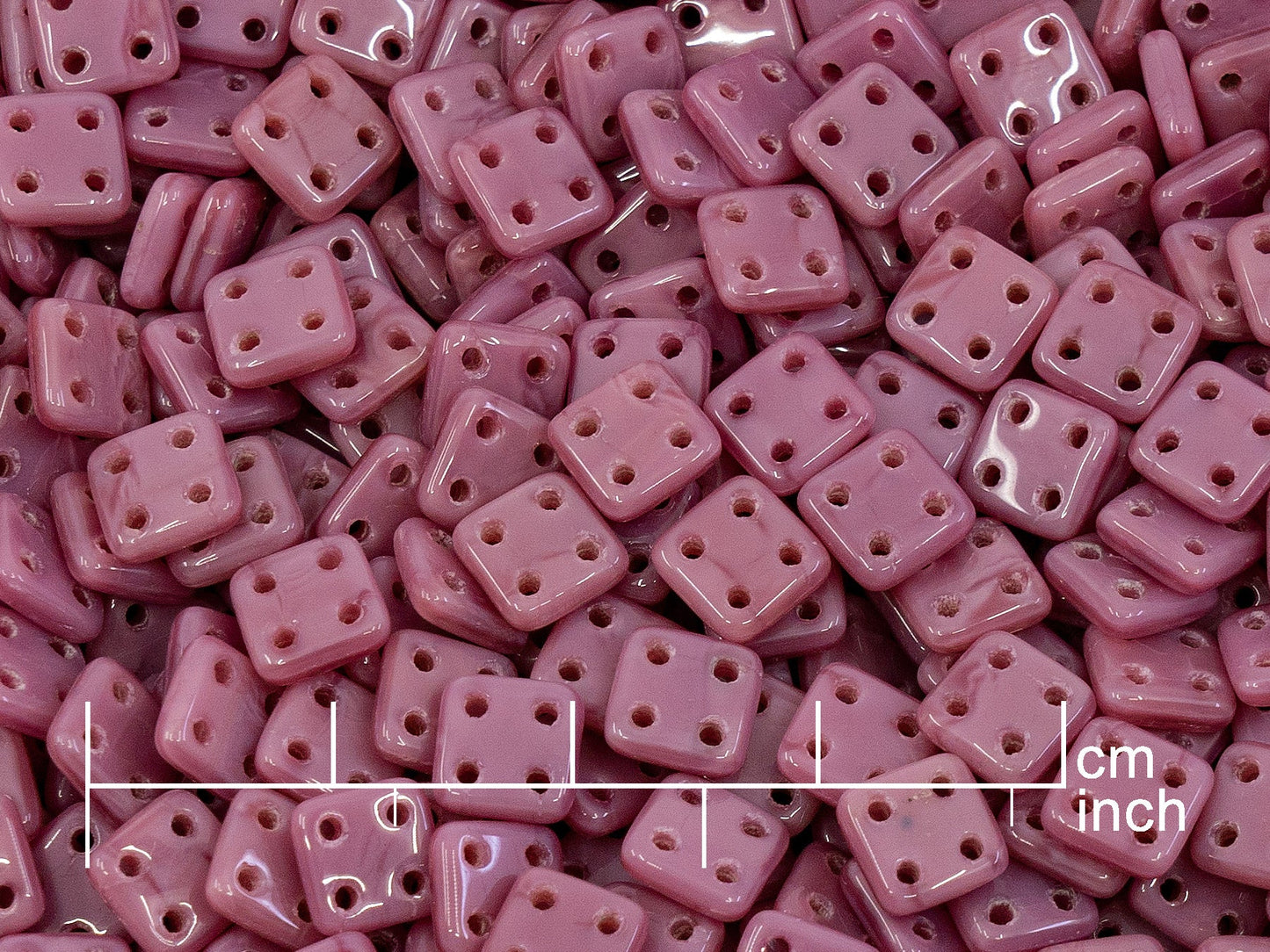 OUTLET 250g Daylily Flower Beads, 6 mm, Opaque Pink (111-00320-06x06-74020)