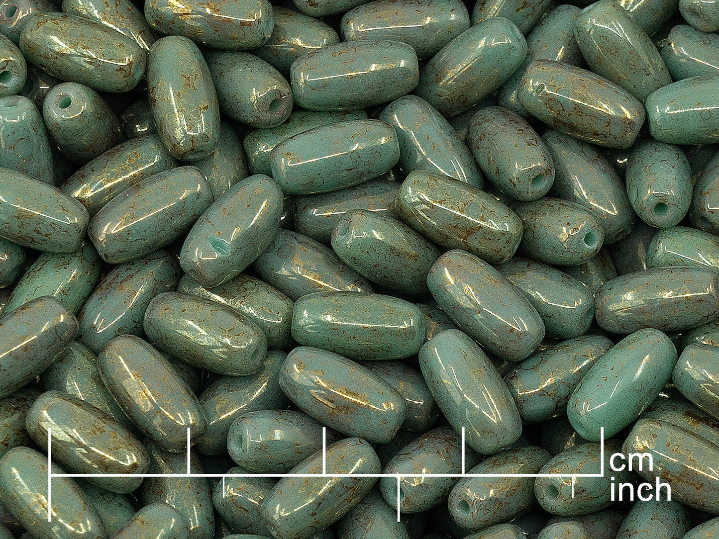 アウトレット 250g チェコガラスビーズ 10 x 5 mm ターコイズ テラコッタレッド (111-29012-10x05-63130-15495)