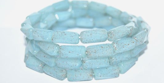 OUTLET 10 grams Pressed Beads, Stone Blue Wax (stone-blue-wax), Glass, Czech Republic