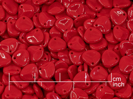 OUTLET 250g Rose Petal Beads, 8 x 7 mm, Opaque Red (111-00077-08x07-93200)
