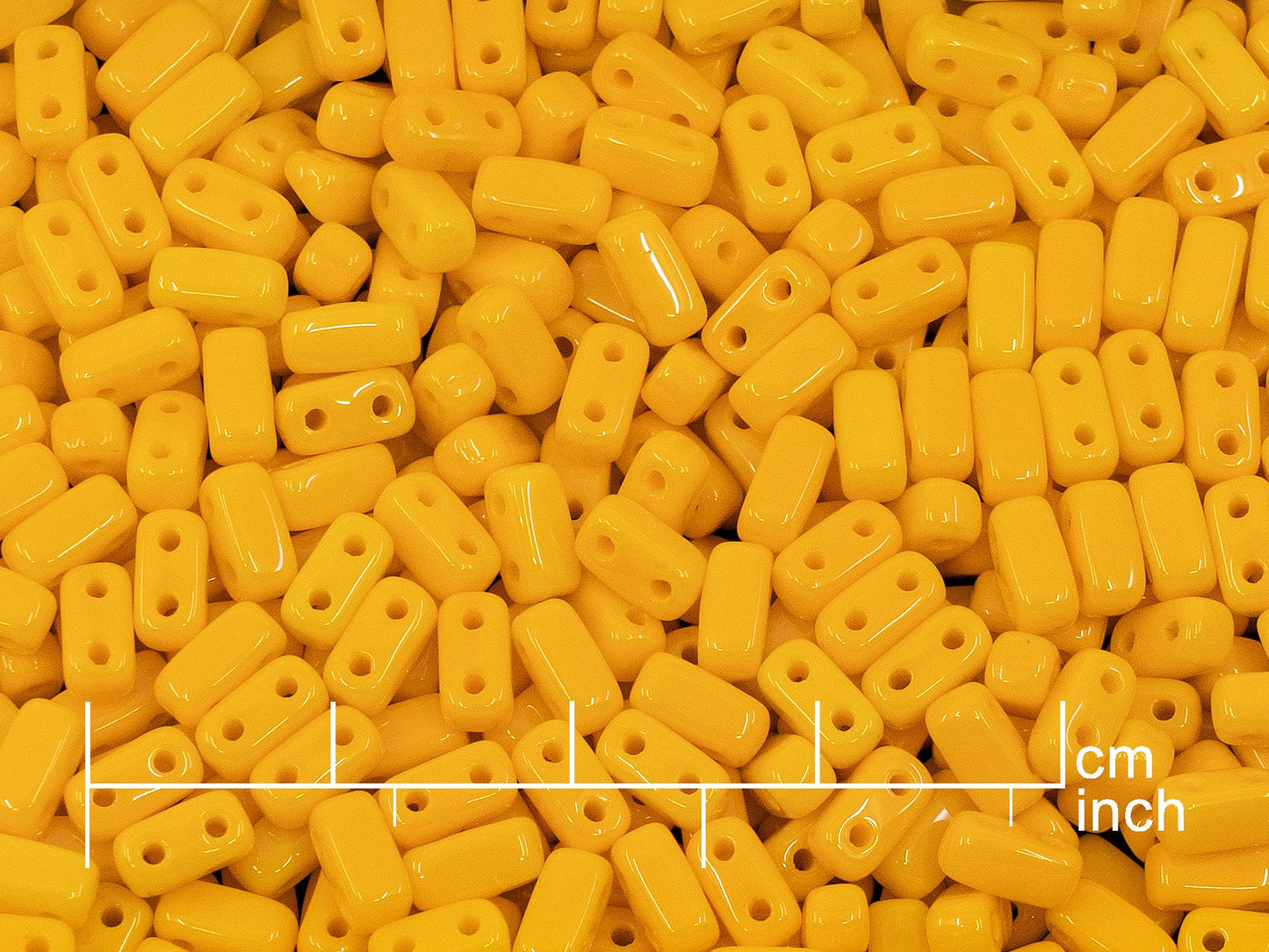 OUTLET 10 grams Pressed Beads, Opaque Yellow (93110), Glass, Czech Republic