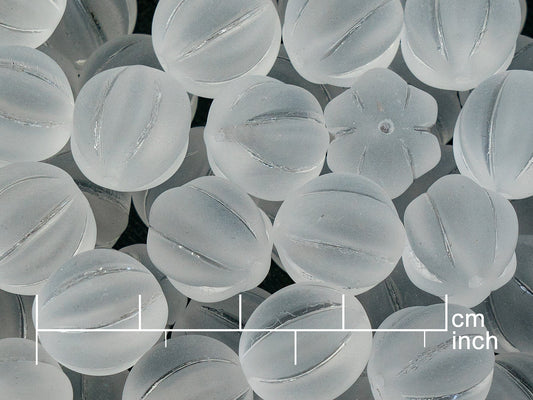 出口 250 克瓜珠，14 毫米，水晶哑光 (111-19201-14x14-00030-84110)