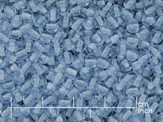 アウトレット 250g ラウンドドラックビーズ、4mm、透明ライトアメジスト (111-19001-04x04-20210)