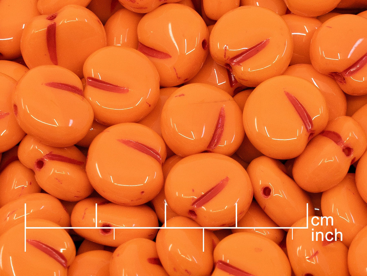 OUTLET 10 grams Apple Shaped Beads, 11 x 12 mm, Opaque Yellow 40794 (93120-40794), Glass, Czech Republic