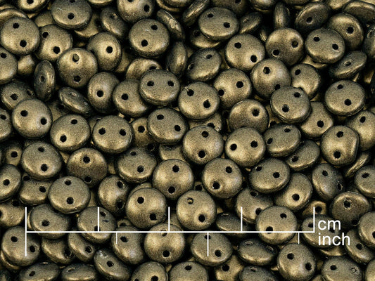 OUTLET 10 grams Lentil Pressed Beads, Black 79080 (23980-79080), Glass, Czech Republic