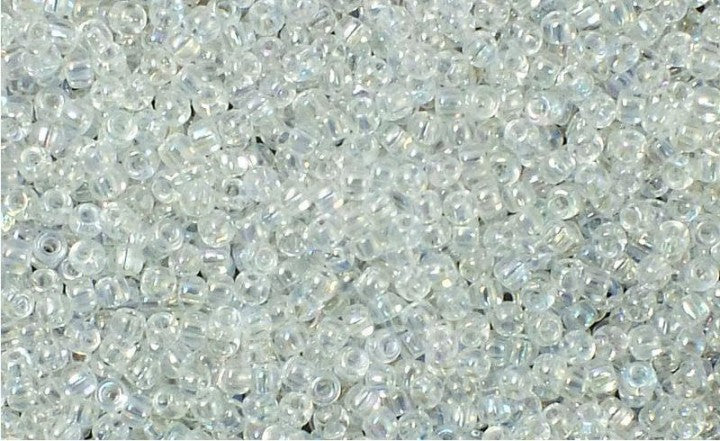 TOHO Round Seed Beads Rocailles, Trans Rainbow Crystal (# 161), Glass, Japan