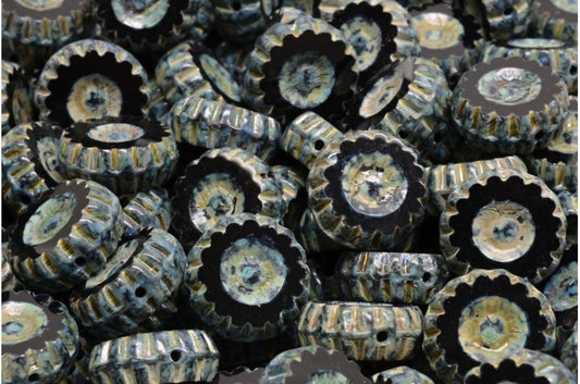 チェコビーズ 丸テーブルカット 赤 (90120-86805), ガラス, チェコ共和国