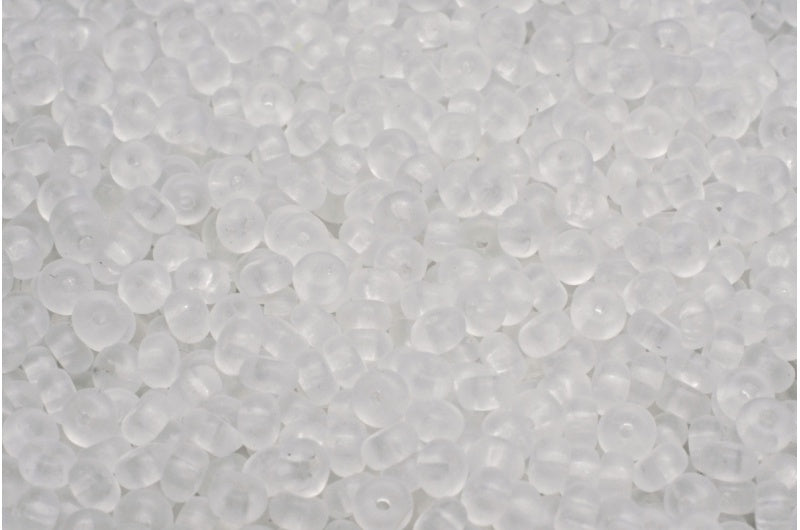 Rondelle Druck Perlen, Crystal Matte (00030-84100), Glas, Tschechische Republik