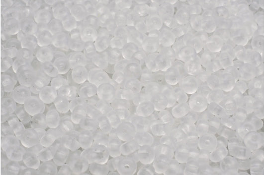 Rondelle Druck Perlen, Crystal Matte (00030-84100), Glas, Tschechische Republik