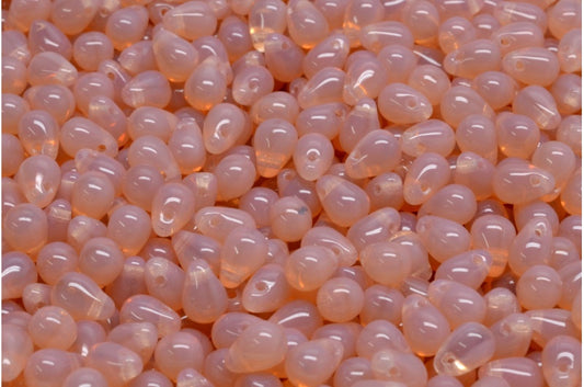 OUTLET 10 克水滴珠，蛋白石粉红 (71010)，玻璃，捷克共和国