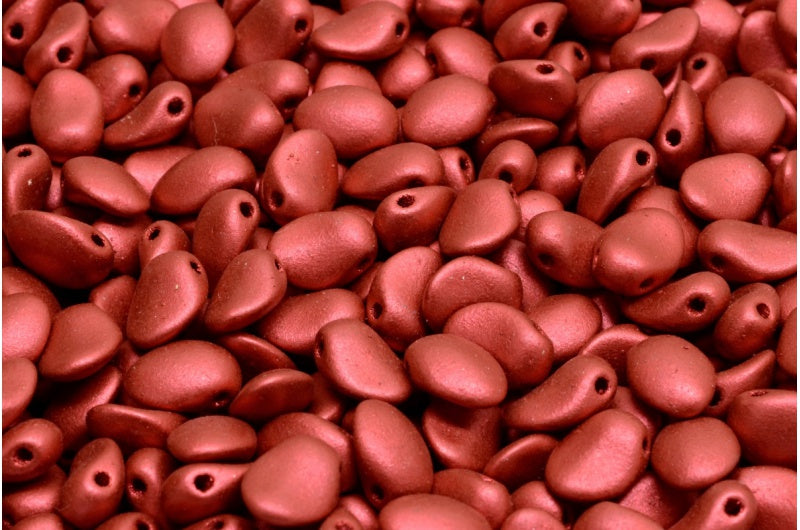 Tulip Petal Beads, Crystal Lava Red (00030-01890), Glass, Czech Republic